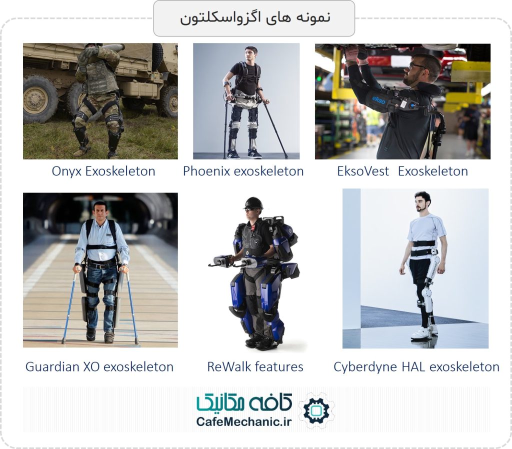 نمونه هایی از اگزواسکلتون